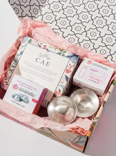 Silverette Nurturing Essentials Bundle with silver nursing cups, cream and storage case